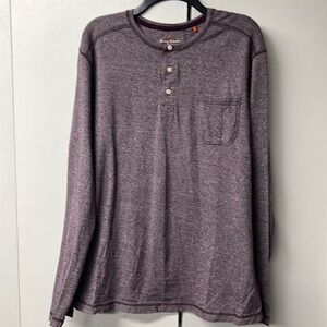 Tommy Bahama brand 3 button long sleeve shirt.